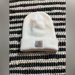 white carhartt winter hat